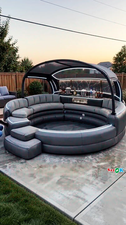 New Grade PVC Inflatable Bounce House Bar & Swim Family Party Pool