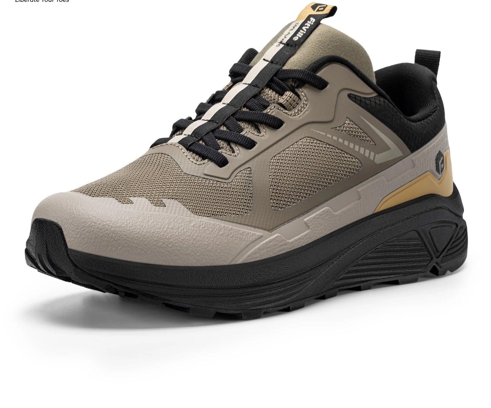 Men's Trail Running Shoes – Extra Wide Toe Box Breathable Hiking Casual Sneakers