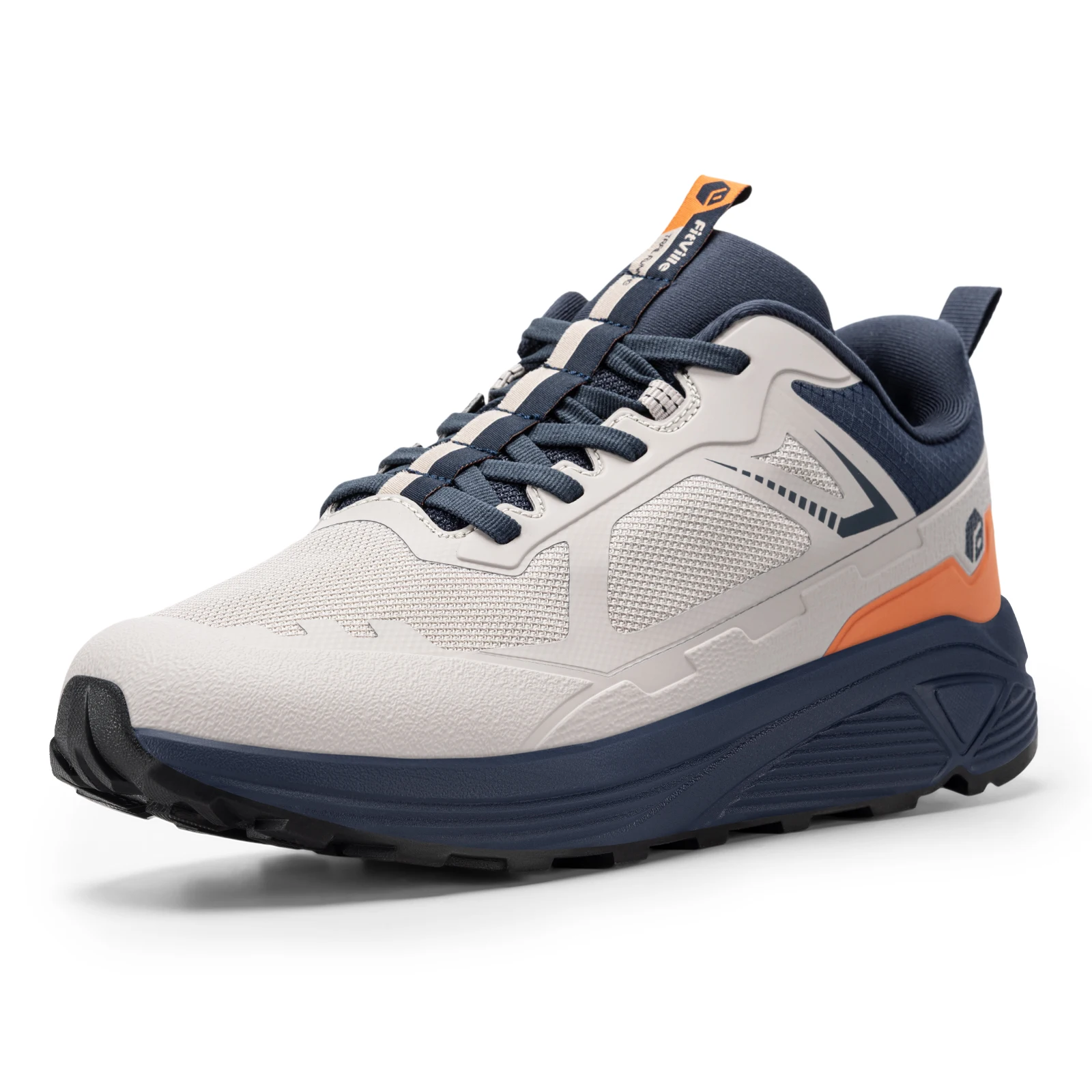 Men's Trail Running Shoes – Extra Wide Toe Box Breathable Hiking Casual Sneakers