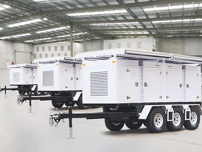 Modern Portable Mobile 80kw Solar generator Unit - Multipurpose Industrial Generator