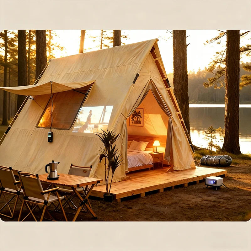 Luxury Outdoor Glamping Safari Tent Waterproof Camping Tents