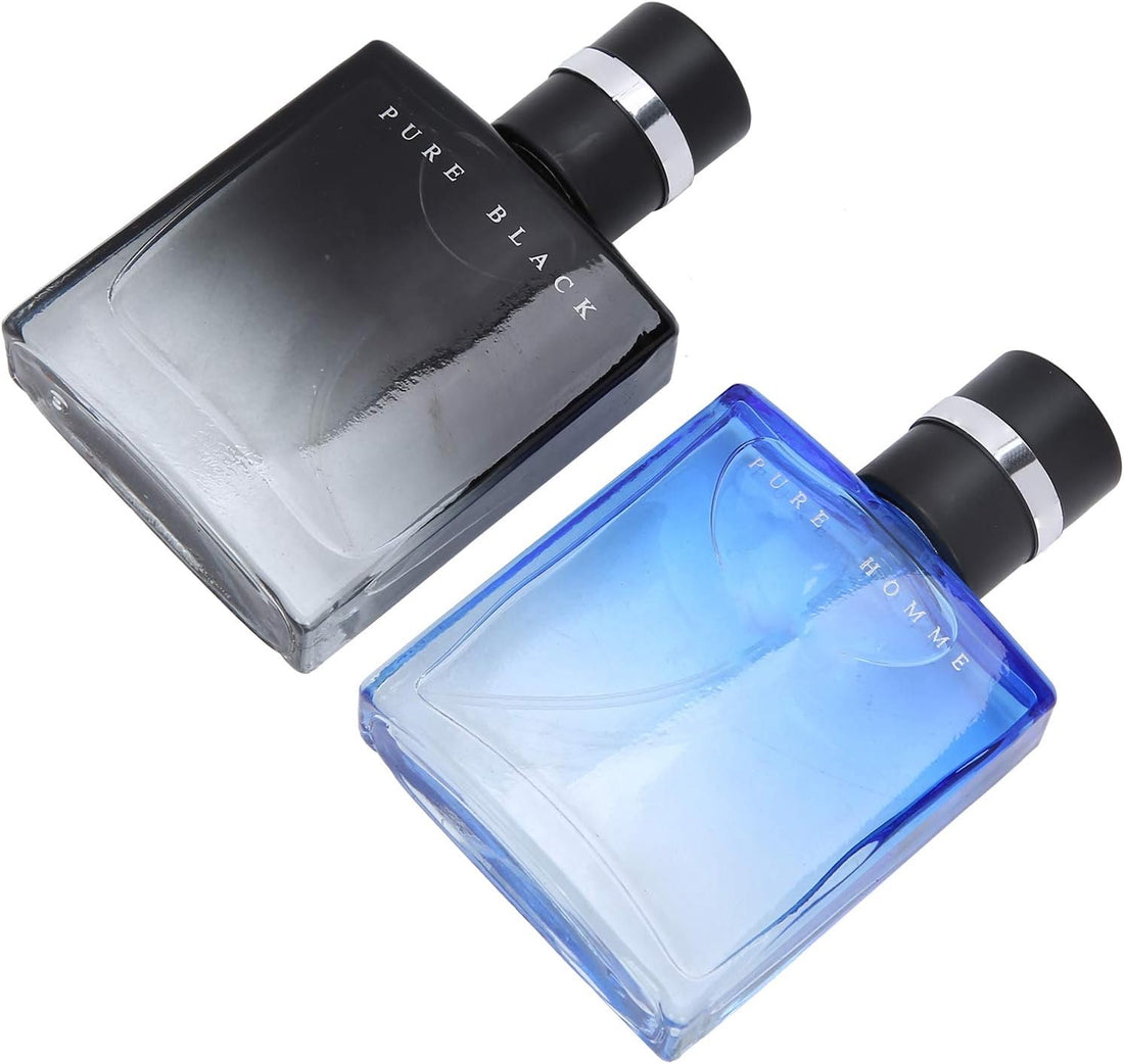 Eau De Cologne for Men, 2Pcs Perfume Kit, Masculine Glass Bottle Long Lasting Perfume Light Fragrance Spray Perfume, Men'S Perfume Set for Gift 30Ml