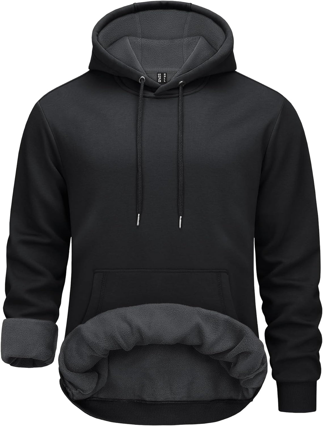 Men'S Hoodie Fleece Sweatshirt Winter Pullover Hoodies Warm Sweat Shirts with Pocket