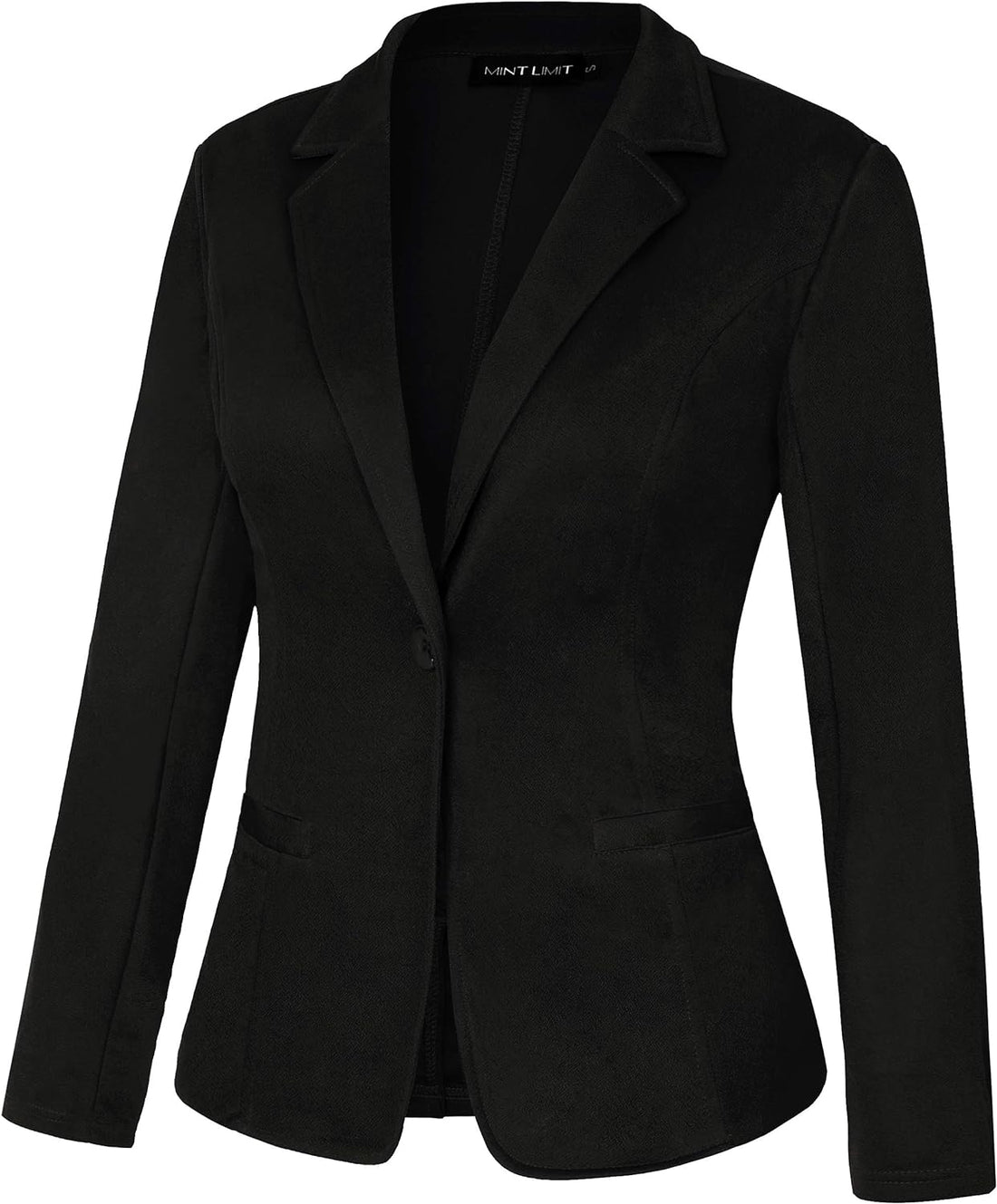 Womens Casual Work Office Blazer Pockets Button Long Sleeve Suits Jackets