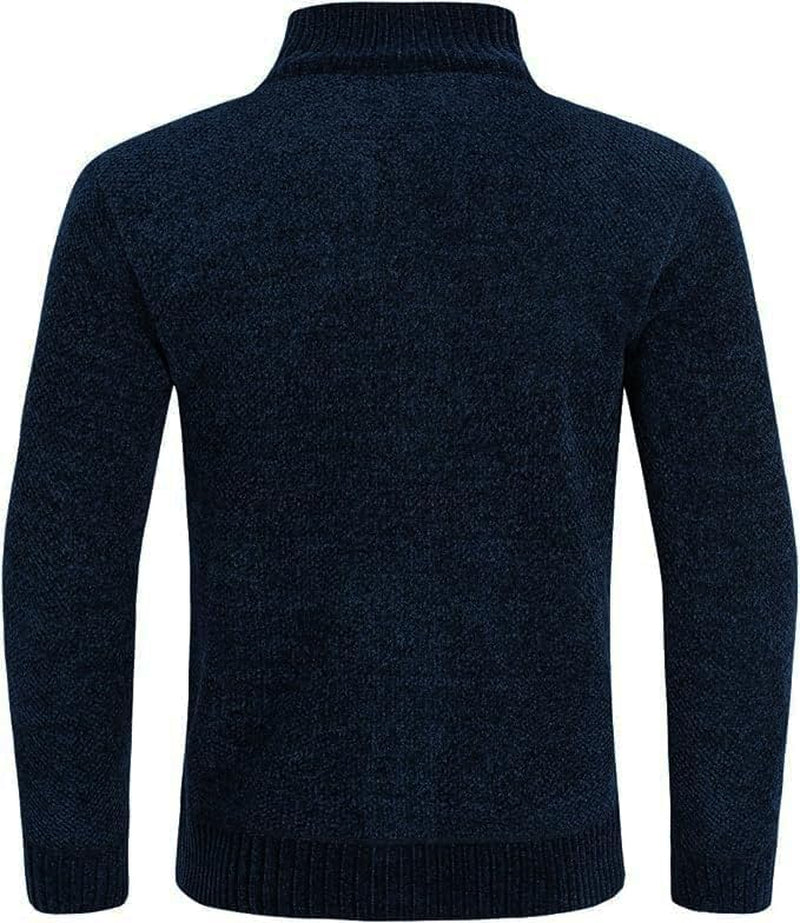 Mens Cable Fleece Lined Sweaters