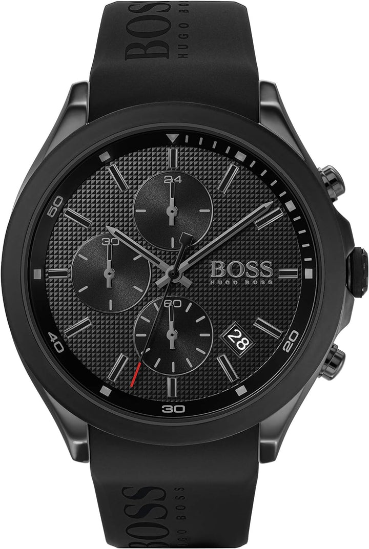 Chronograph Quartz Watch for Men VELOCITY Collection with Silicone Bracelet