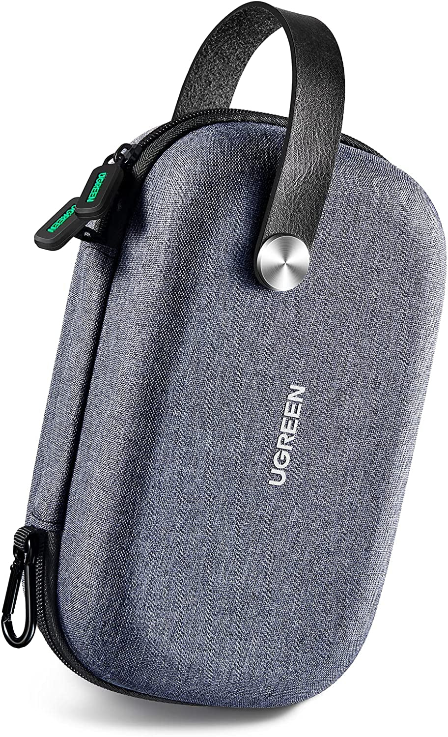 Portable Cable Organiser Bag for Travel, Electronics Small Gadget Cable Pouch, Hard Case for Cable Charger Adapter Power Bank Hard Drive SD Card(Grey)