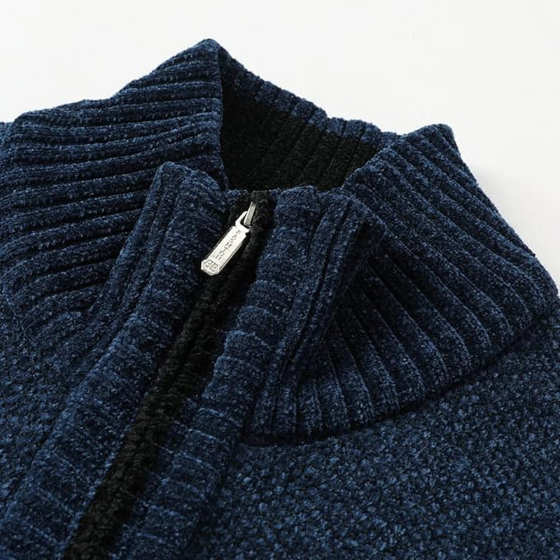 Mens Cable Fleece Lined Sweaters