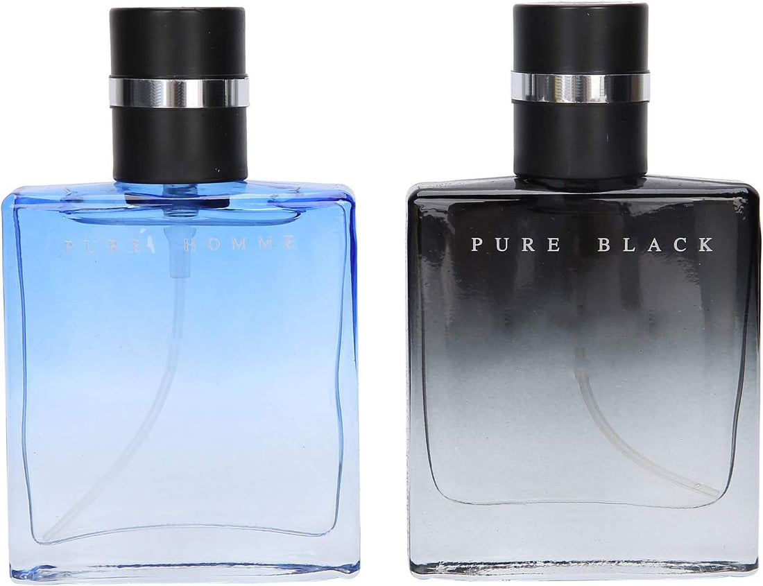 Eau De Cologne for Men, 2Pcs Perfume Kit, Masculine Glass Bottle Long Lasting Perfume Light Fragrance Spray Perfume, Men'S Perfume Set for Gift 30Ml